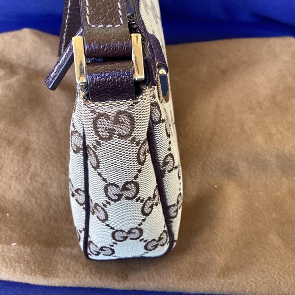 Authentic Gucci Abbey Pochette small Shoulder bag canvas vintage - Picture 3 of 14